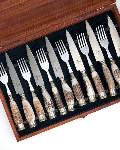 12 Piece Deer Cutlery Set